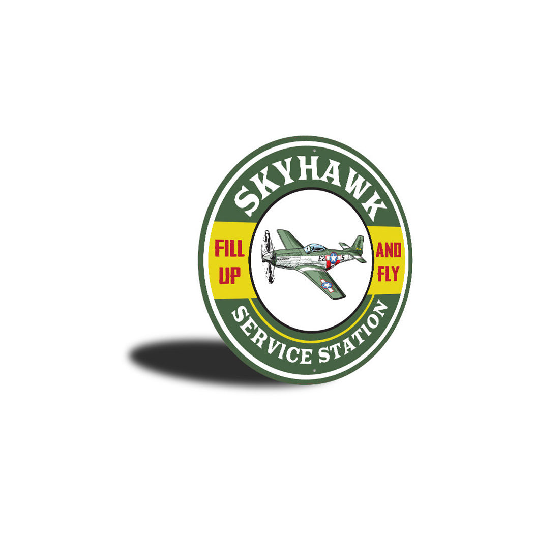 Skyhawk Service Station Sign