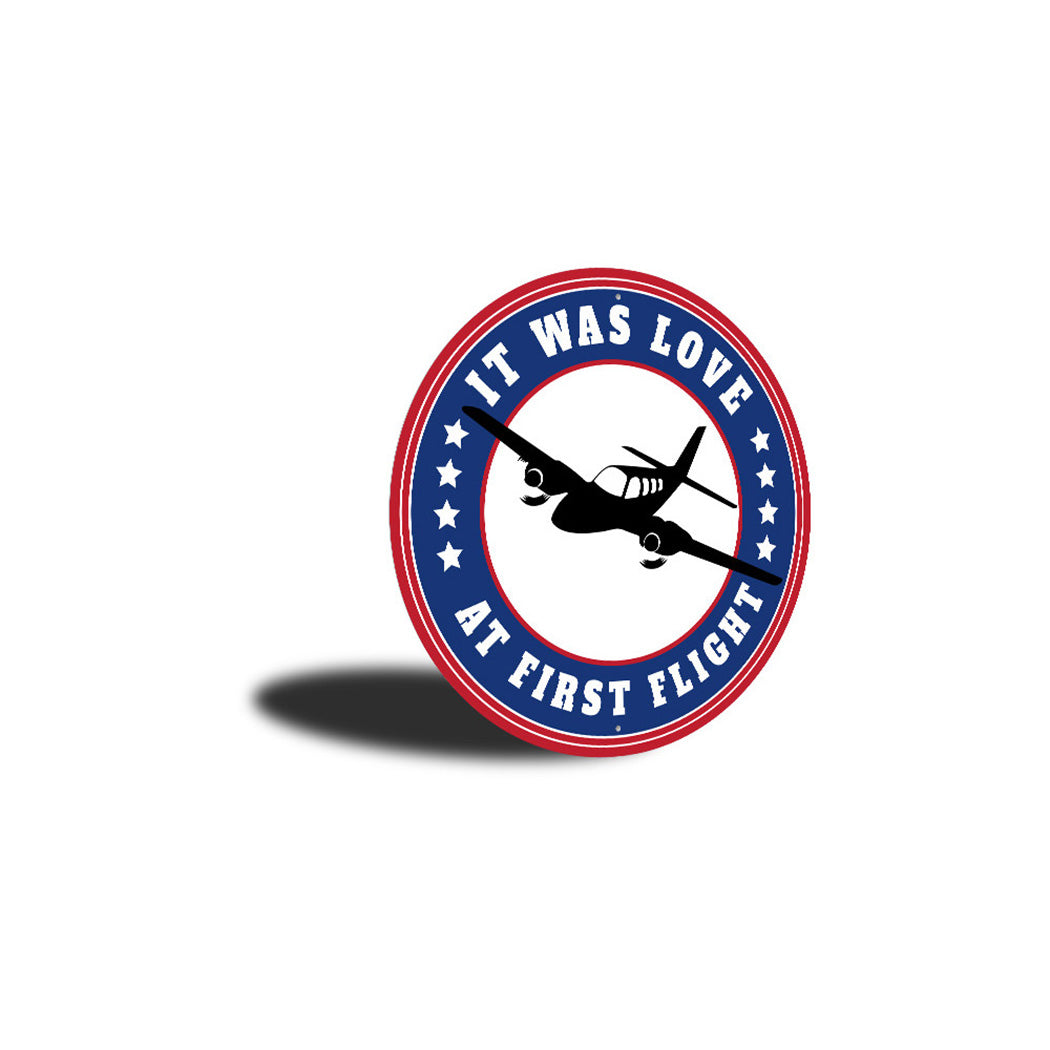 Love At First Flight Sign