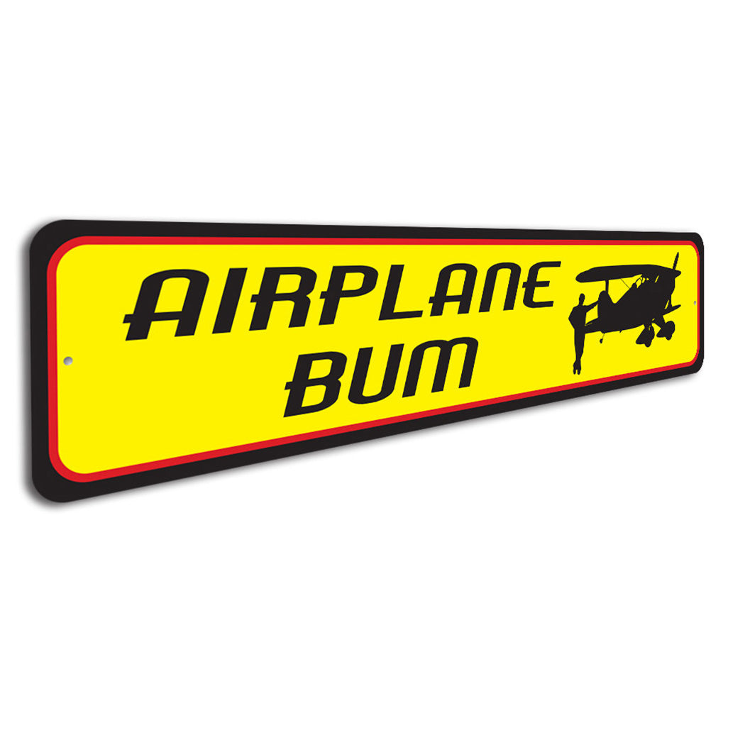 Airplane Bum Sign
