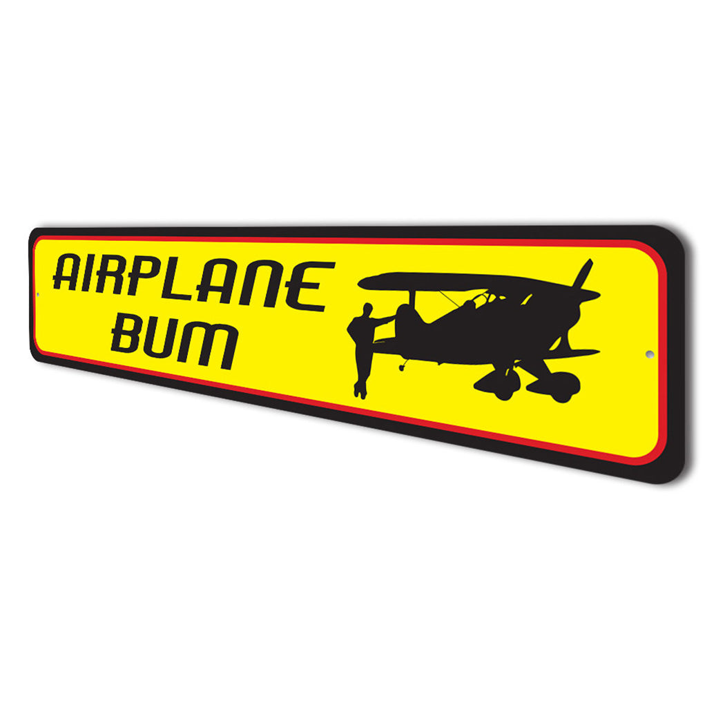 Airplane Bum Sign