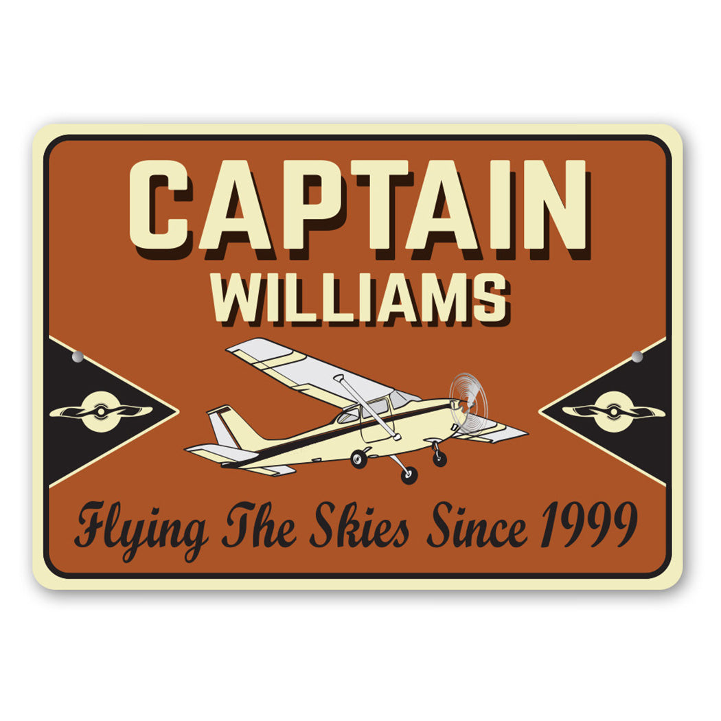 Captain Last Name Sign Sign