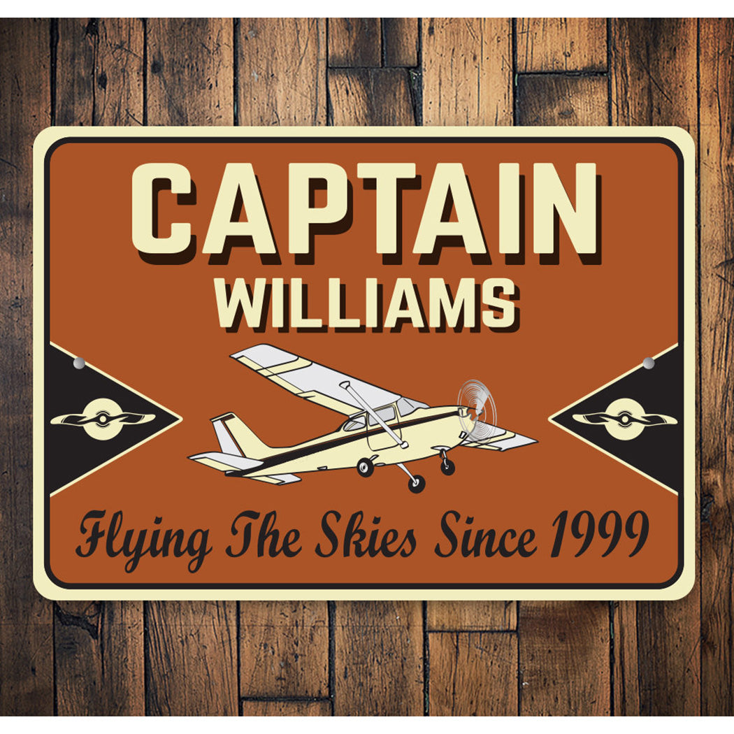 Captain Last Name Sign Sign