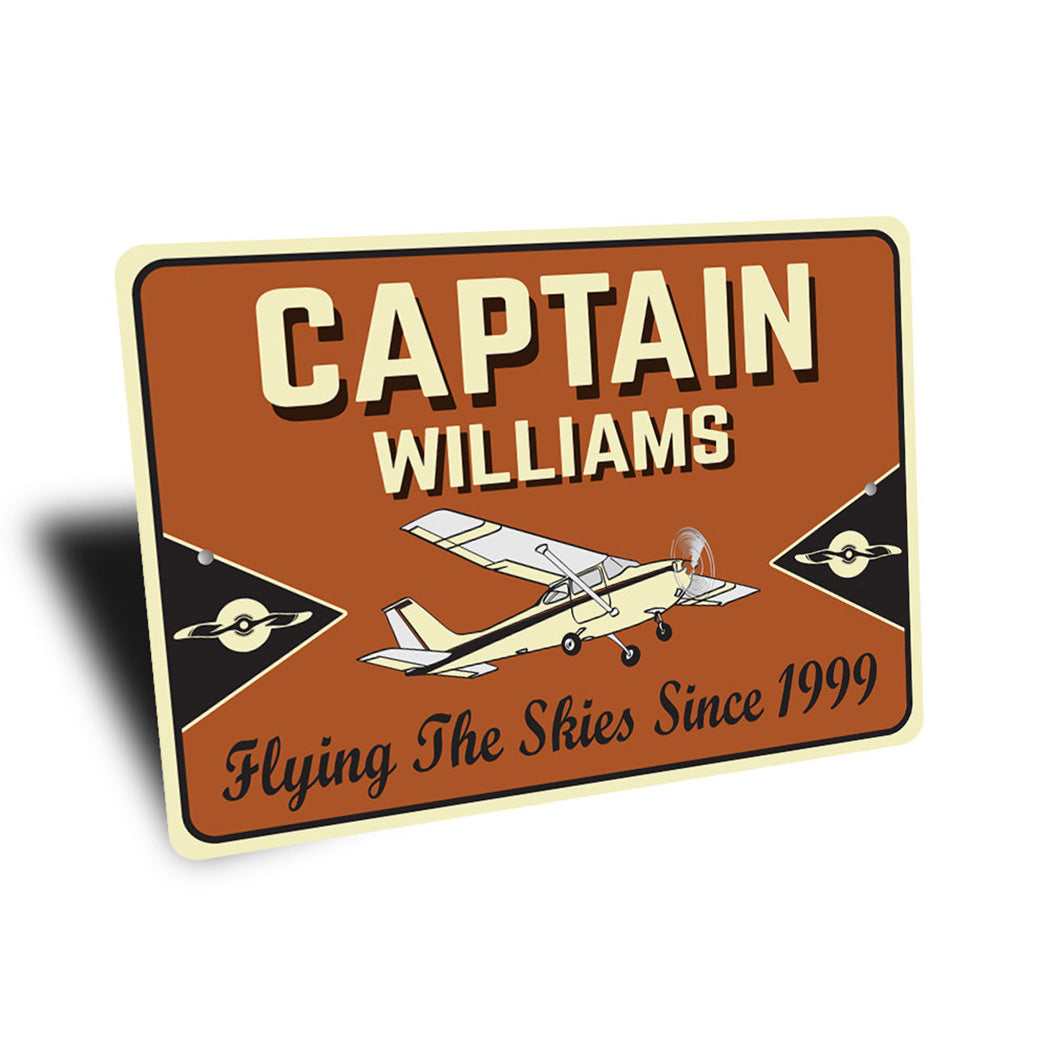 Captain Last Name Sign Sign