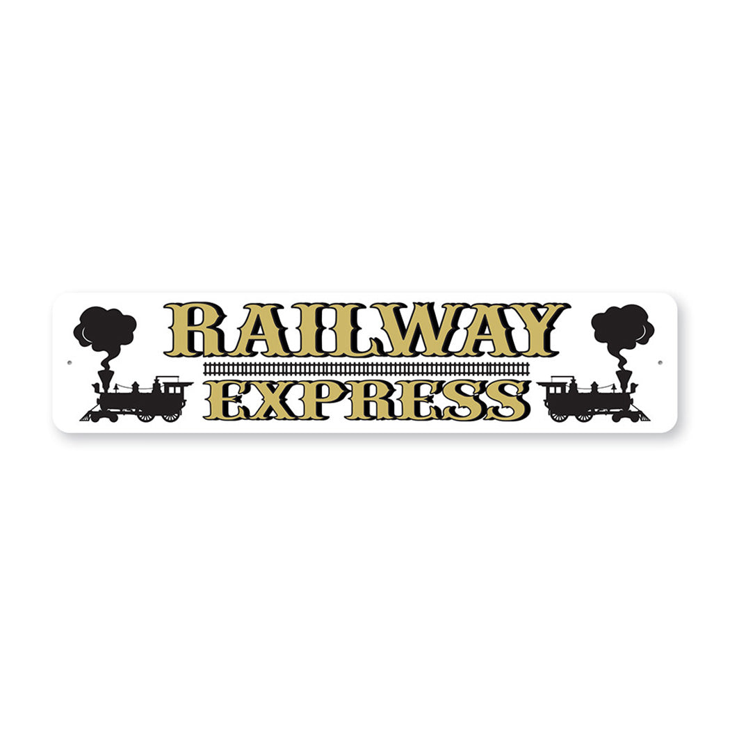 Railway Express Metal Sign