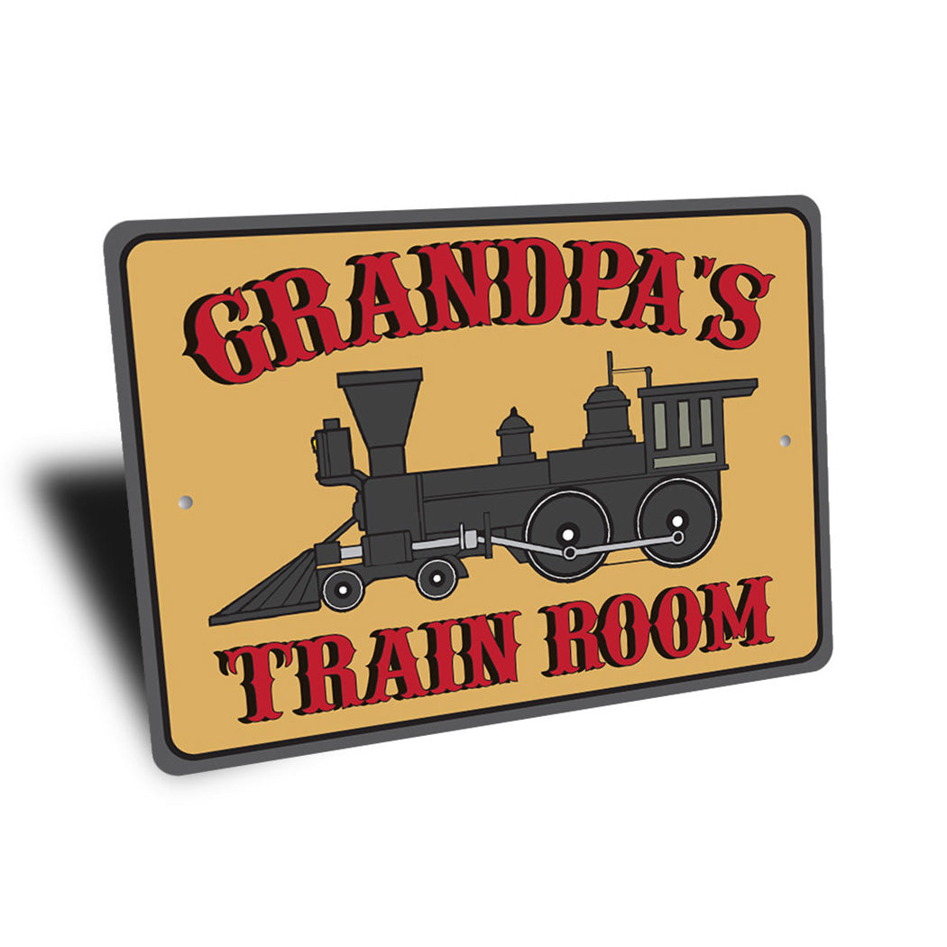 Grandpas Train Room Sign
