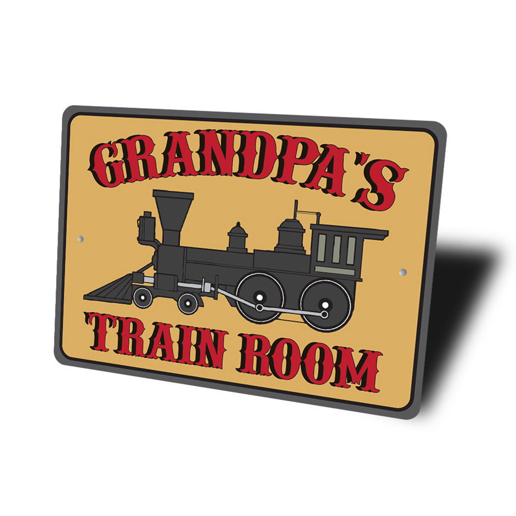 Grandpas Train Room Sign