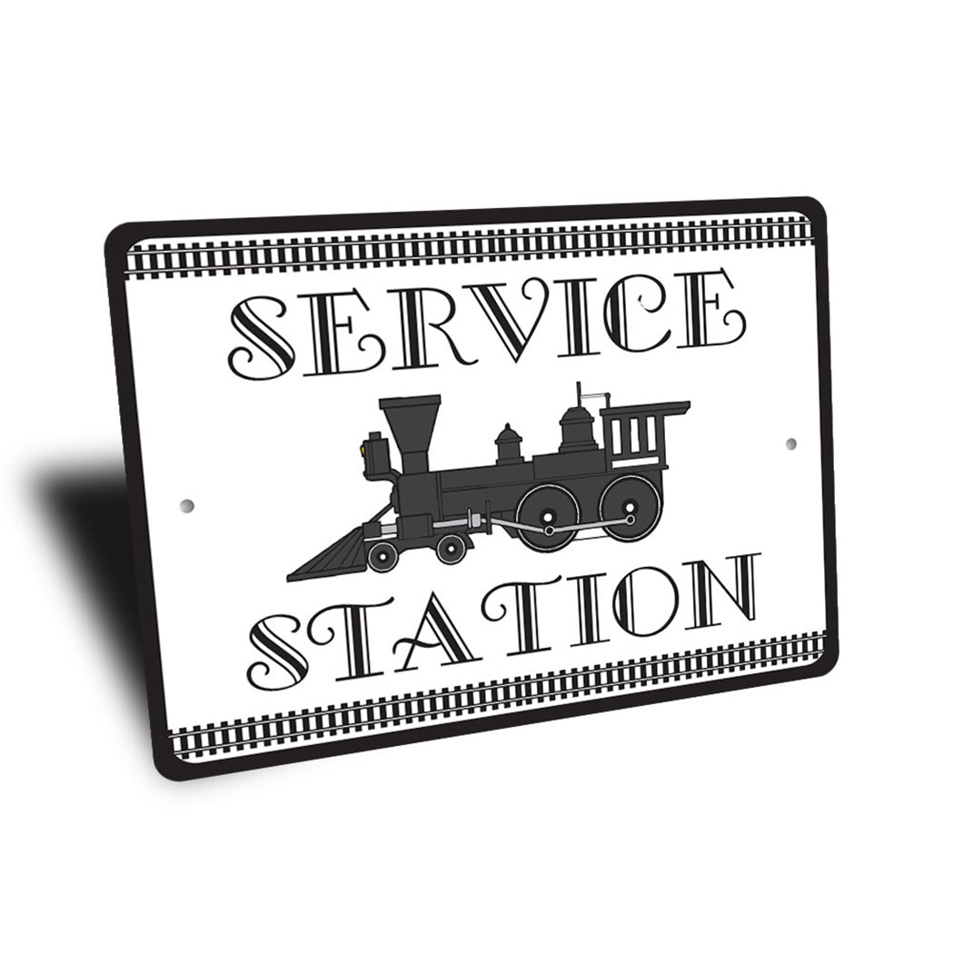 Train Service Station Sign