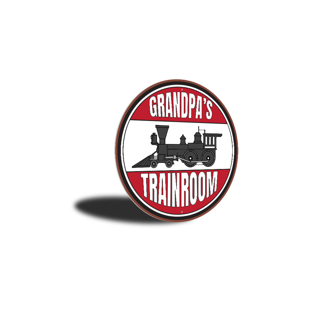 Dads Train Room Sign