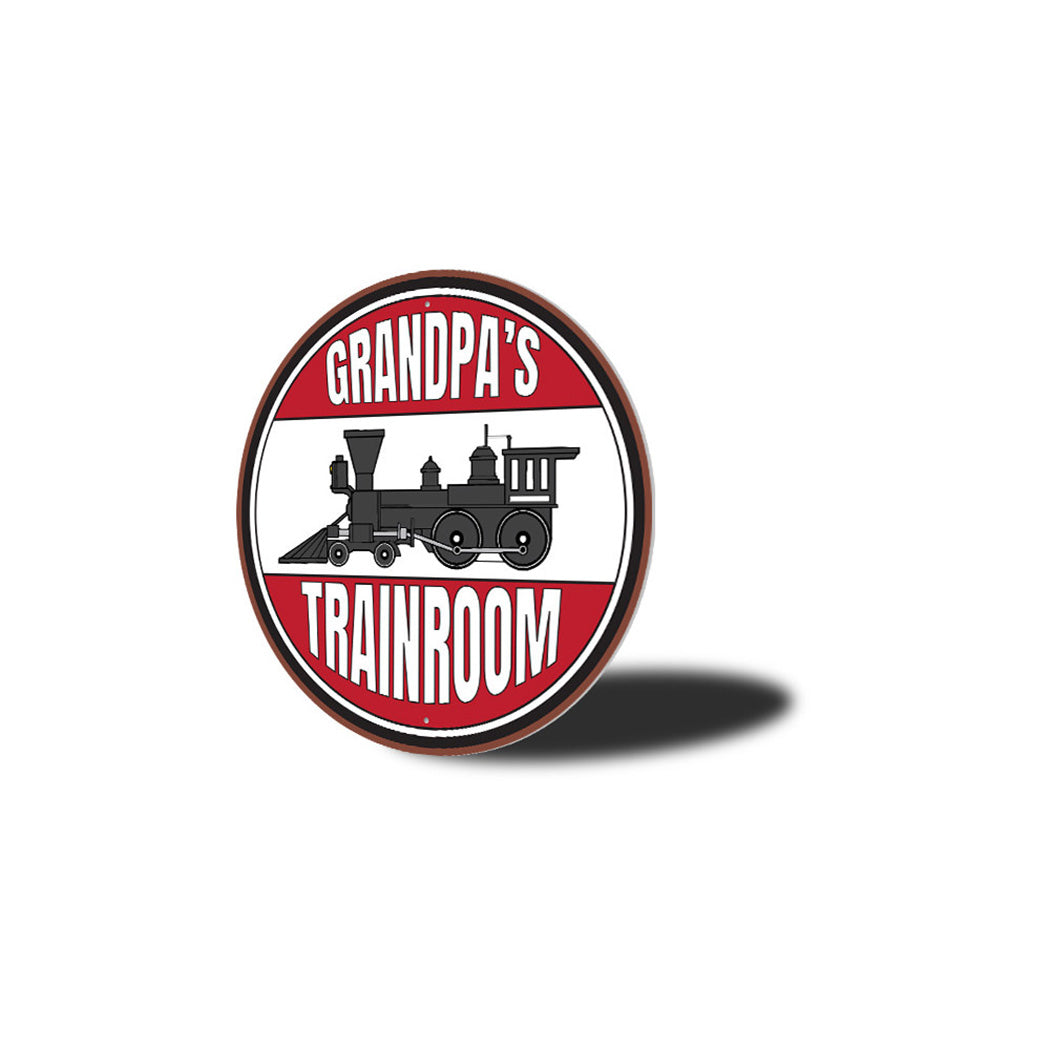 Dads Train Room Sign