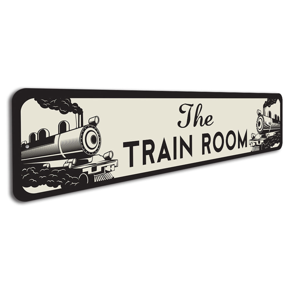 The Train Room Sign