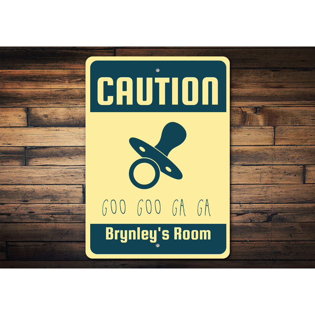 Caution Baby Room Sign
