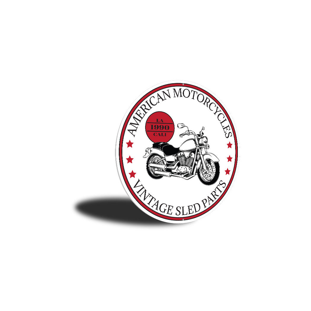 American Motorcycle Garage Sign
