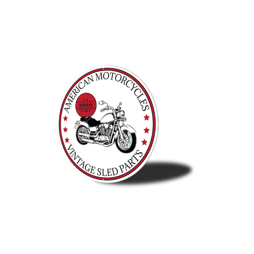American Motorcycle Garage Sign