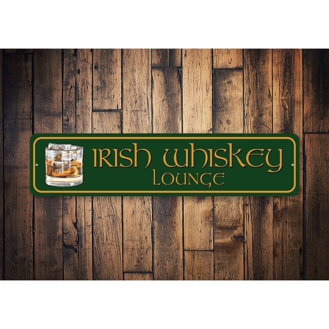 Irish Whiskey Lounge Sign