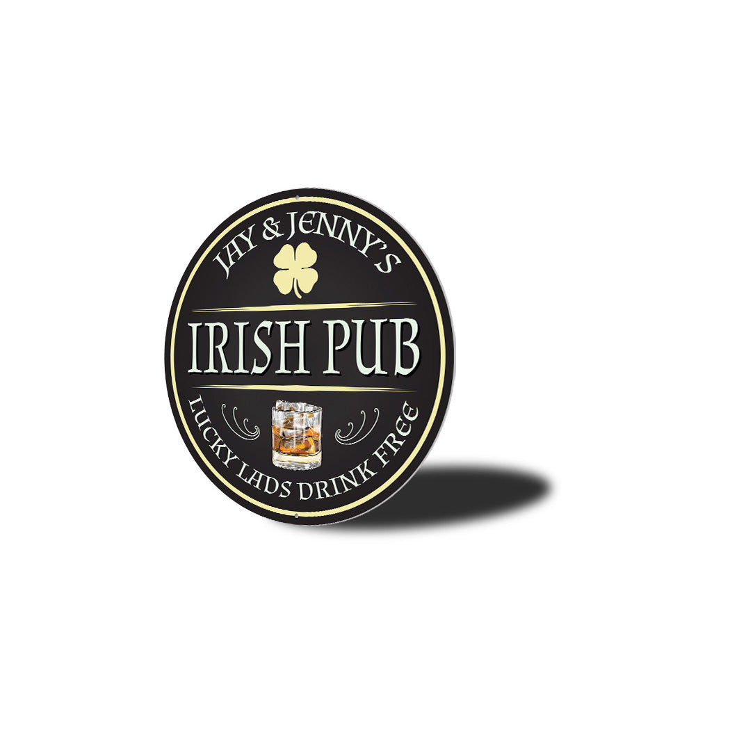 Home Irish Pub Lucky Lads Sign