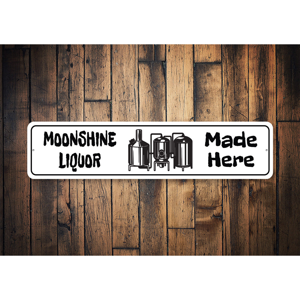 Moonshine Liquor Sold Here Sign