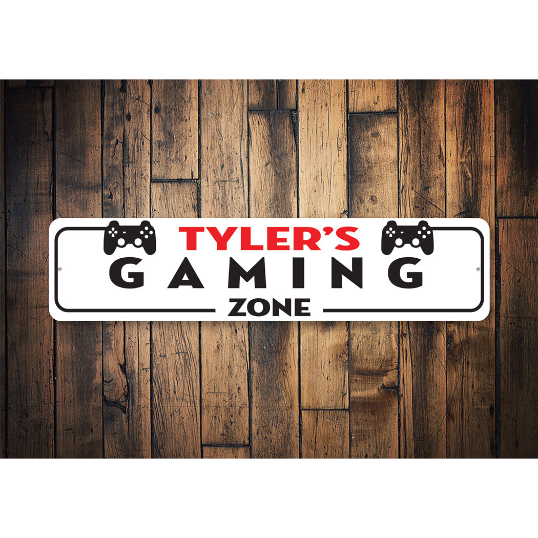 Custom Gaming Zone Sign