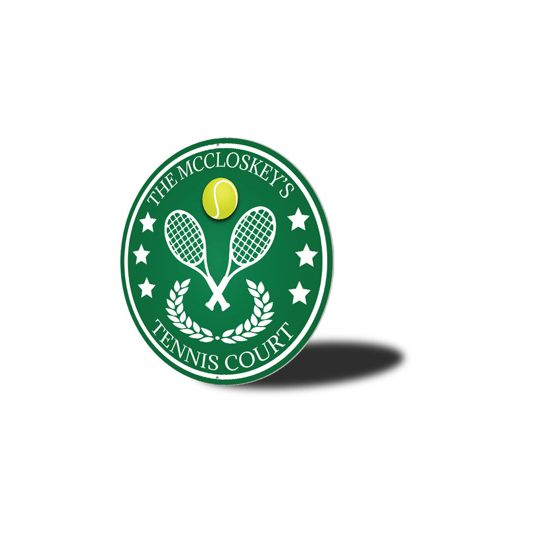 Family Tennis Court Sign