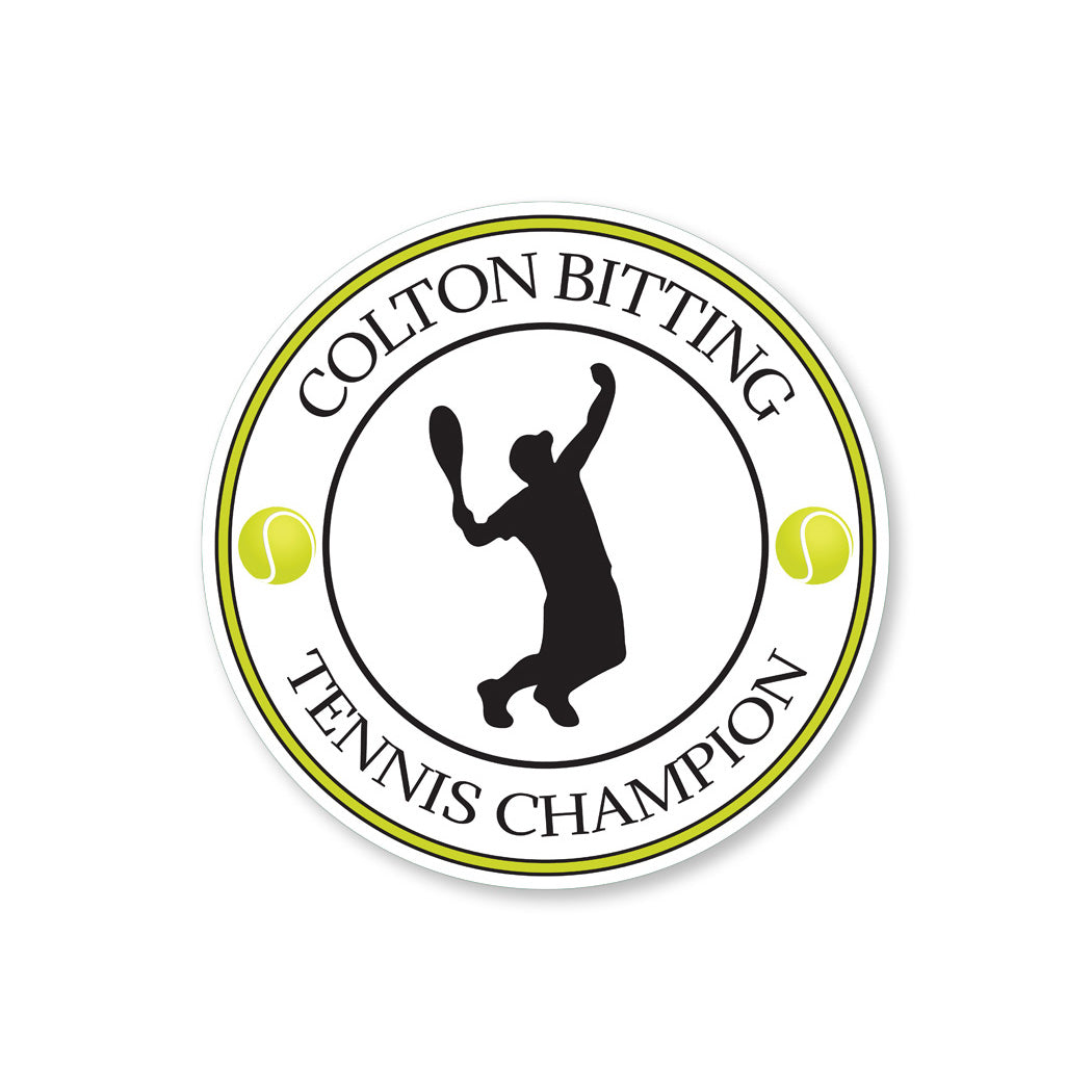 Personalized Tennis Champion Sign