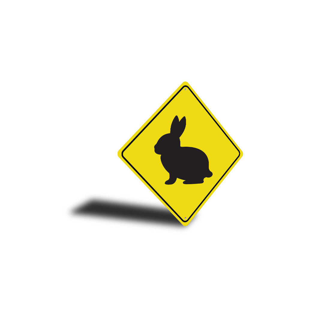 Bunny Crossing Diamond Sign