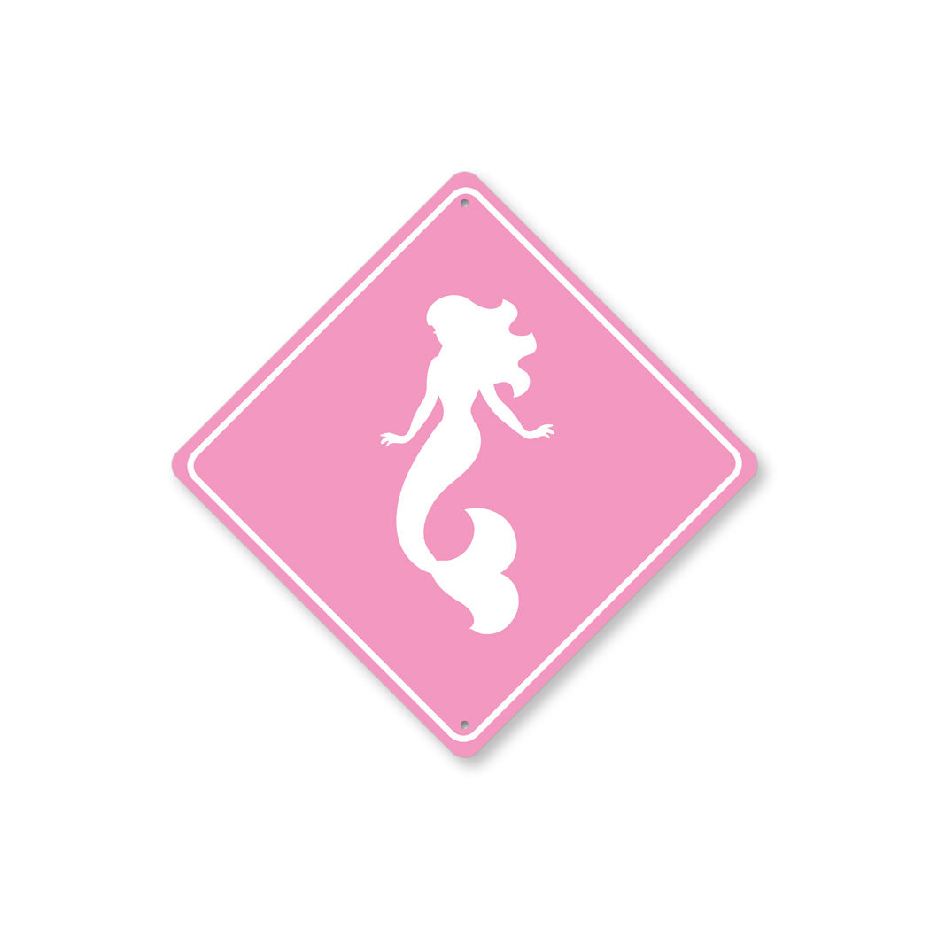 Mermaid Crossing Diamond Sign