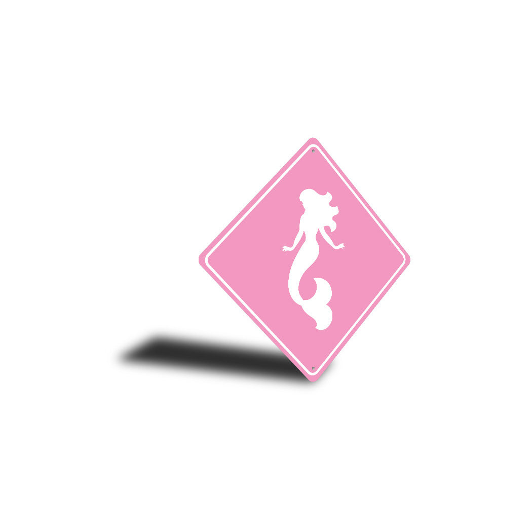 Mermaid Crossing Diamond Sign