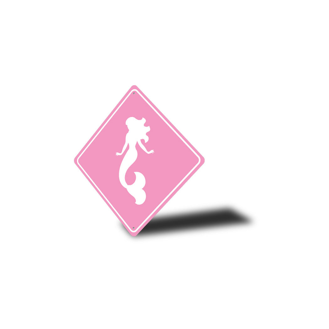 Mermaid Crossing Diamond Sign