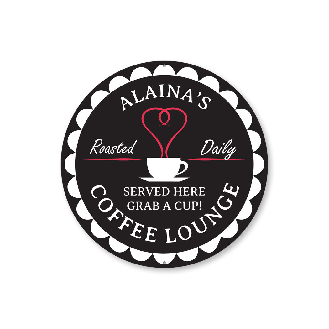 Personal Coffee Lounge Sign Sign