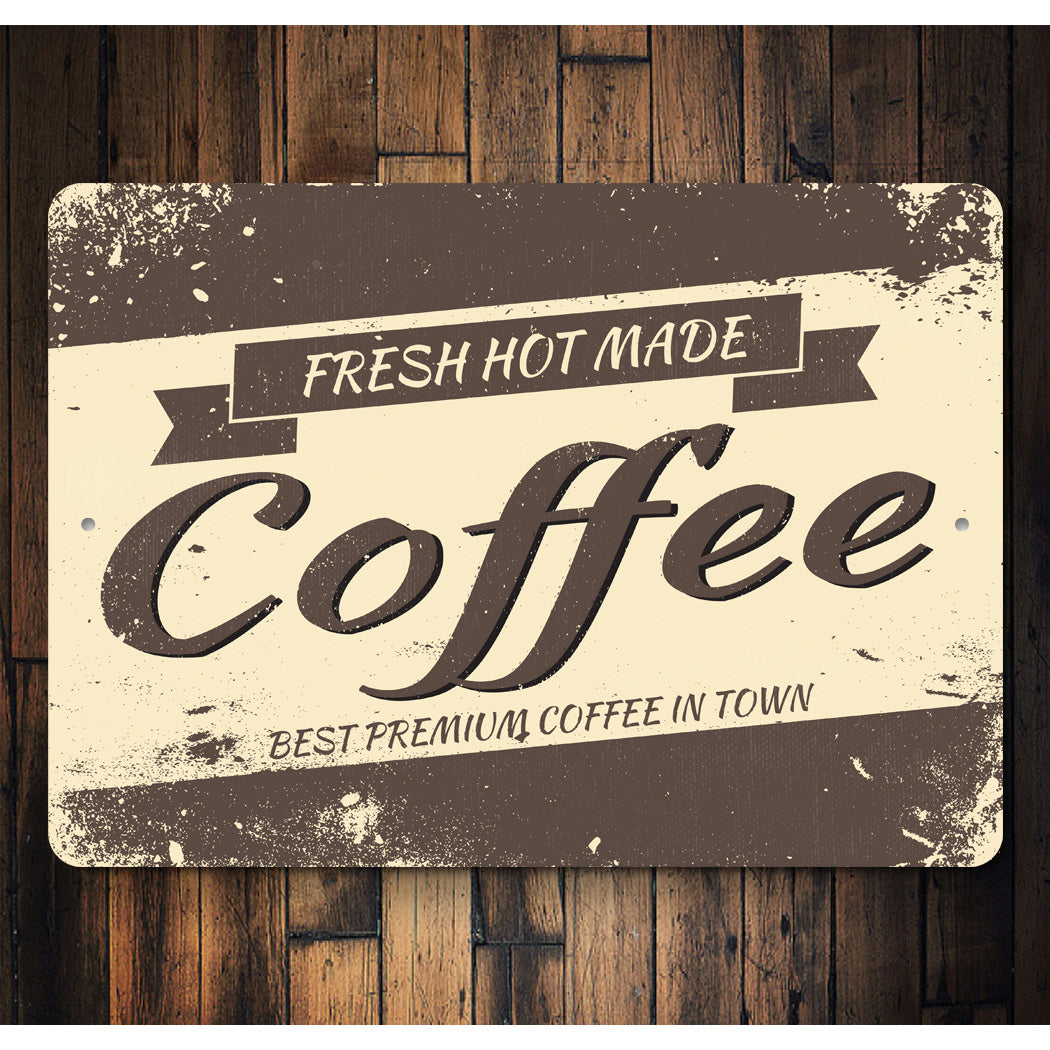 Rustic Vintage Coffee Sign Sign