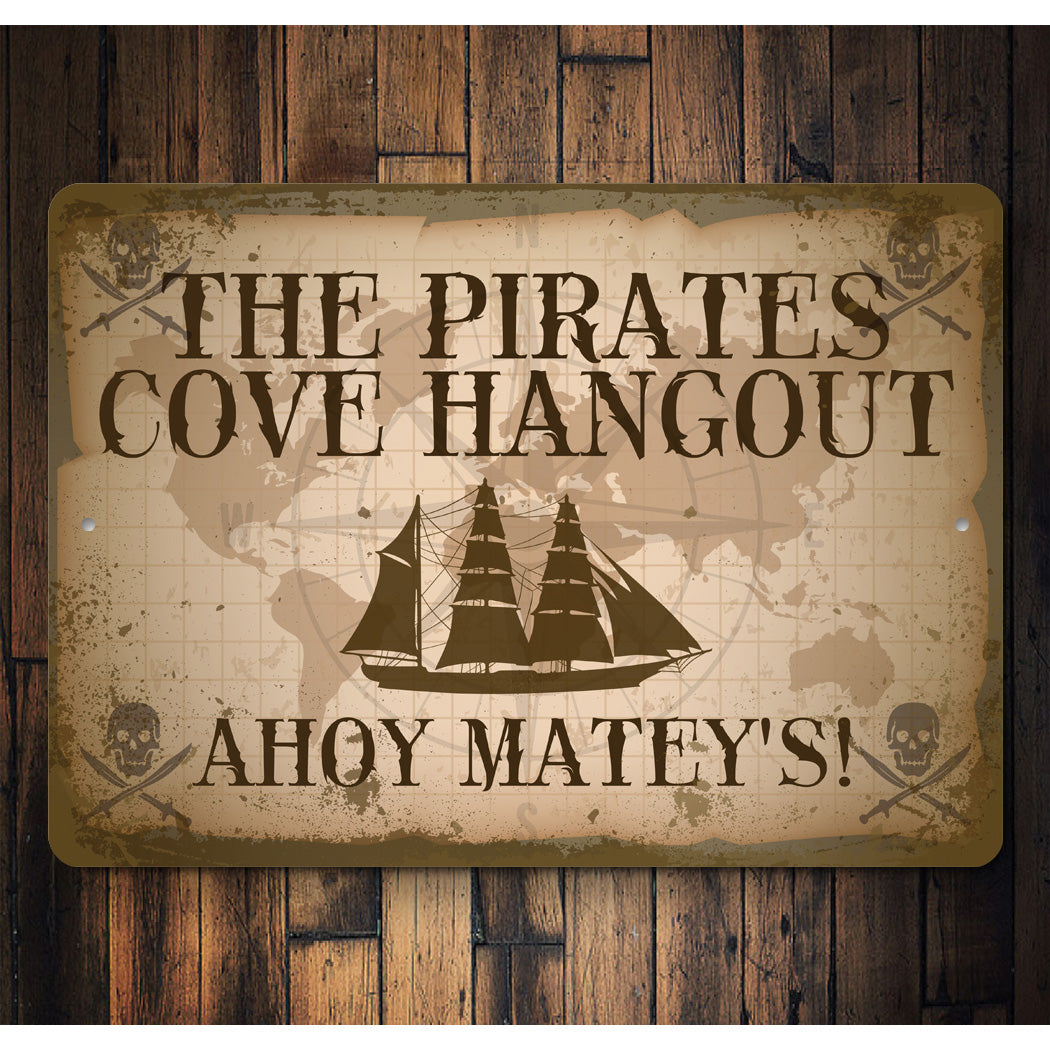 Pirates Cove Hangout Sign