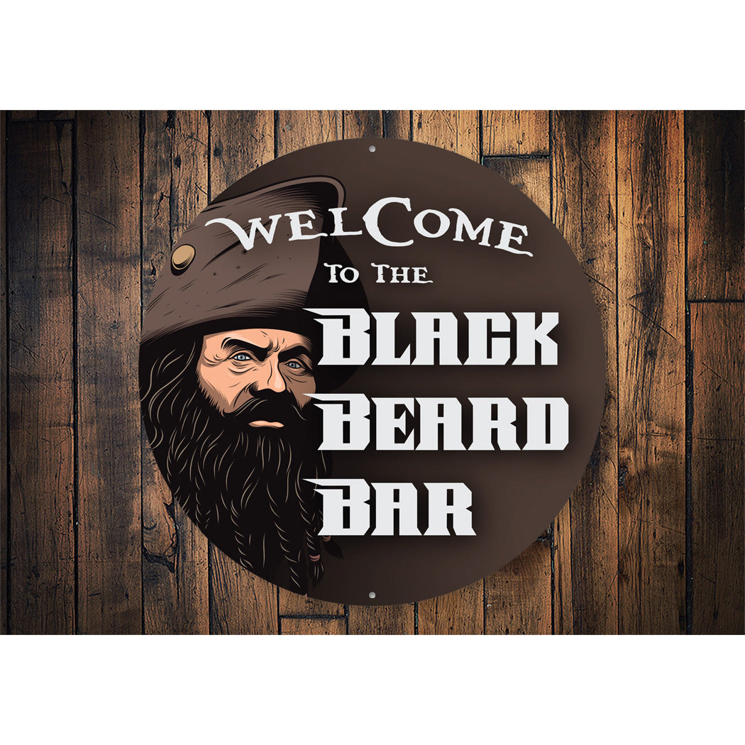 Black Beard Bar Sign