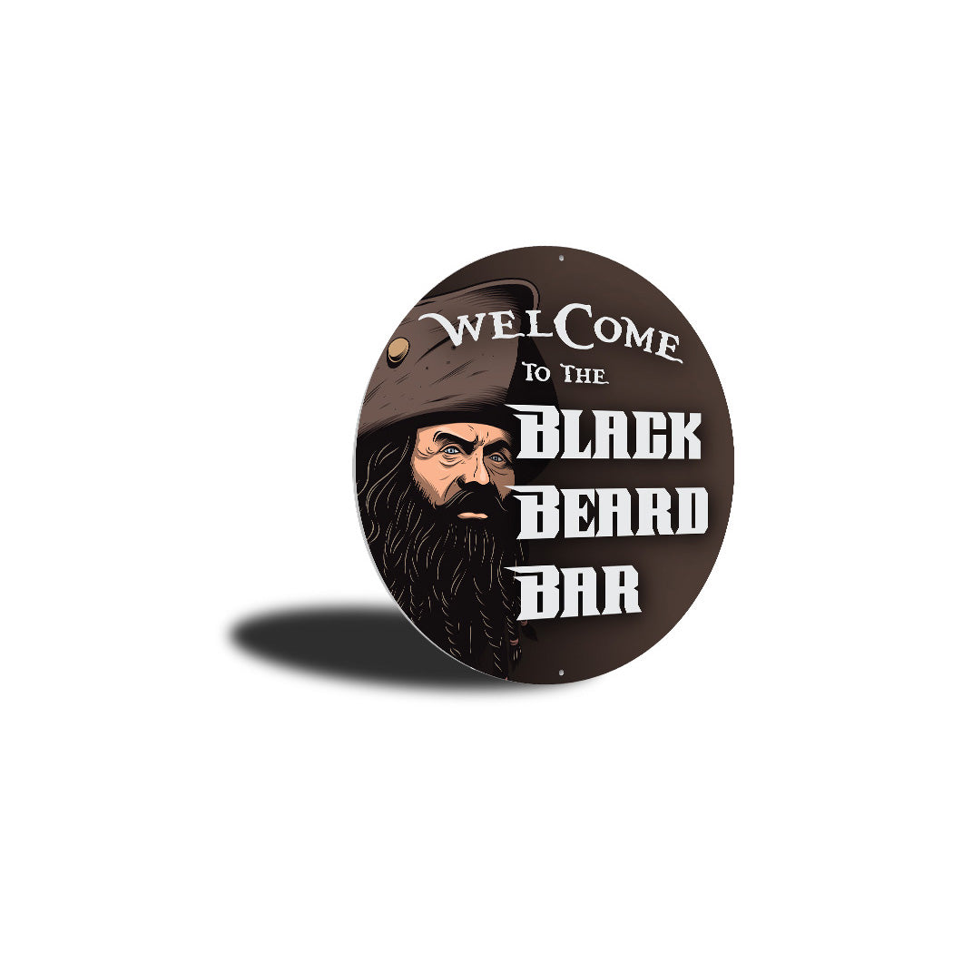 Black Beard Bar Sign