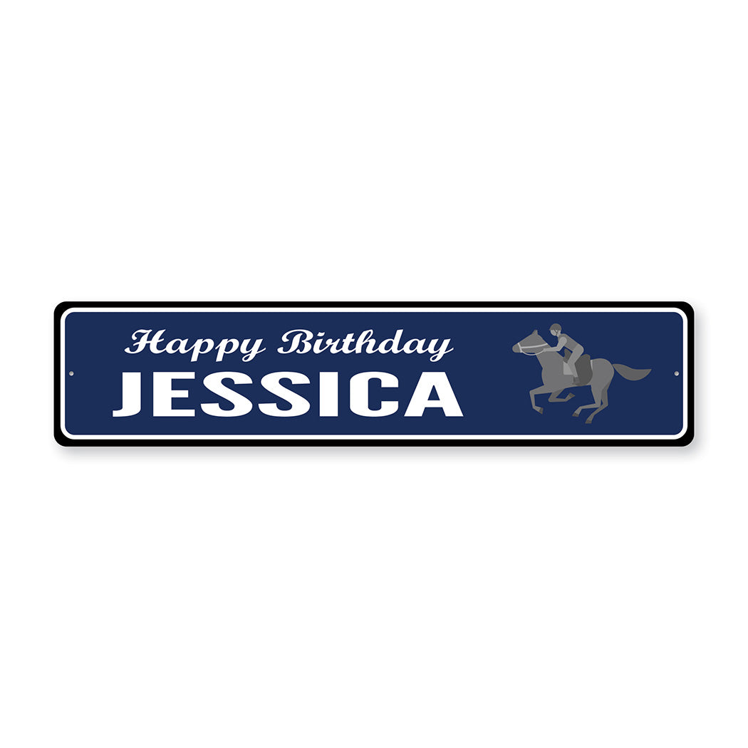 Happy Birthday Horse Lover Metal Sign