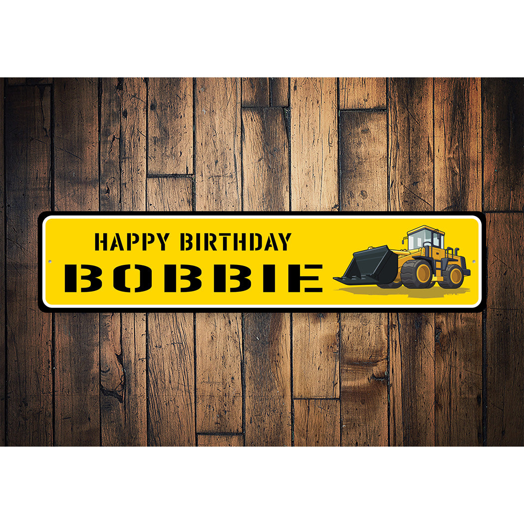 Happy Birthday Construction Sign