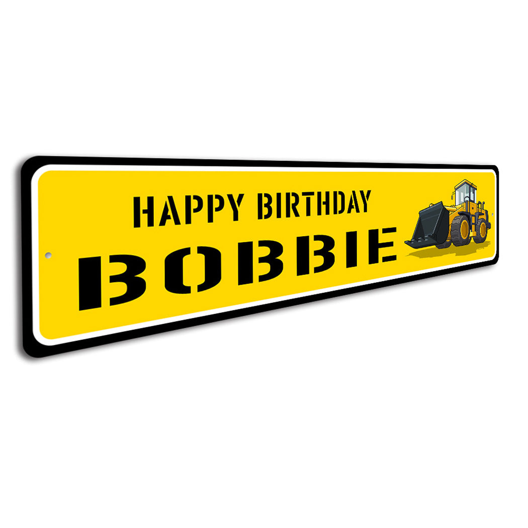 Happy Birthday Construction Sign