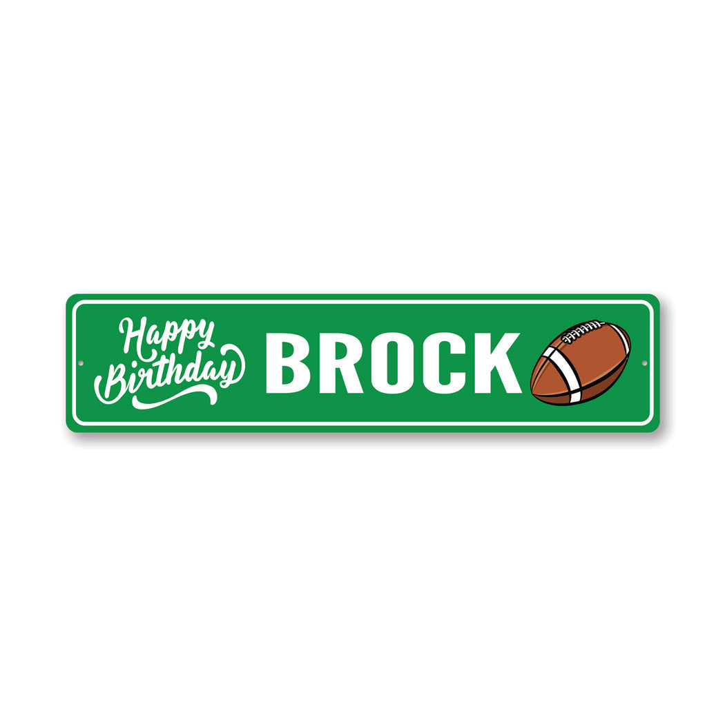 Football Birthday Sign