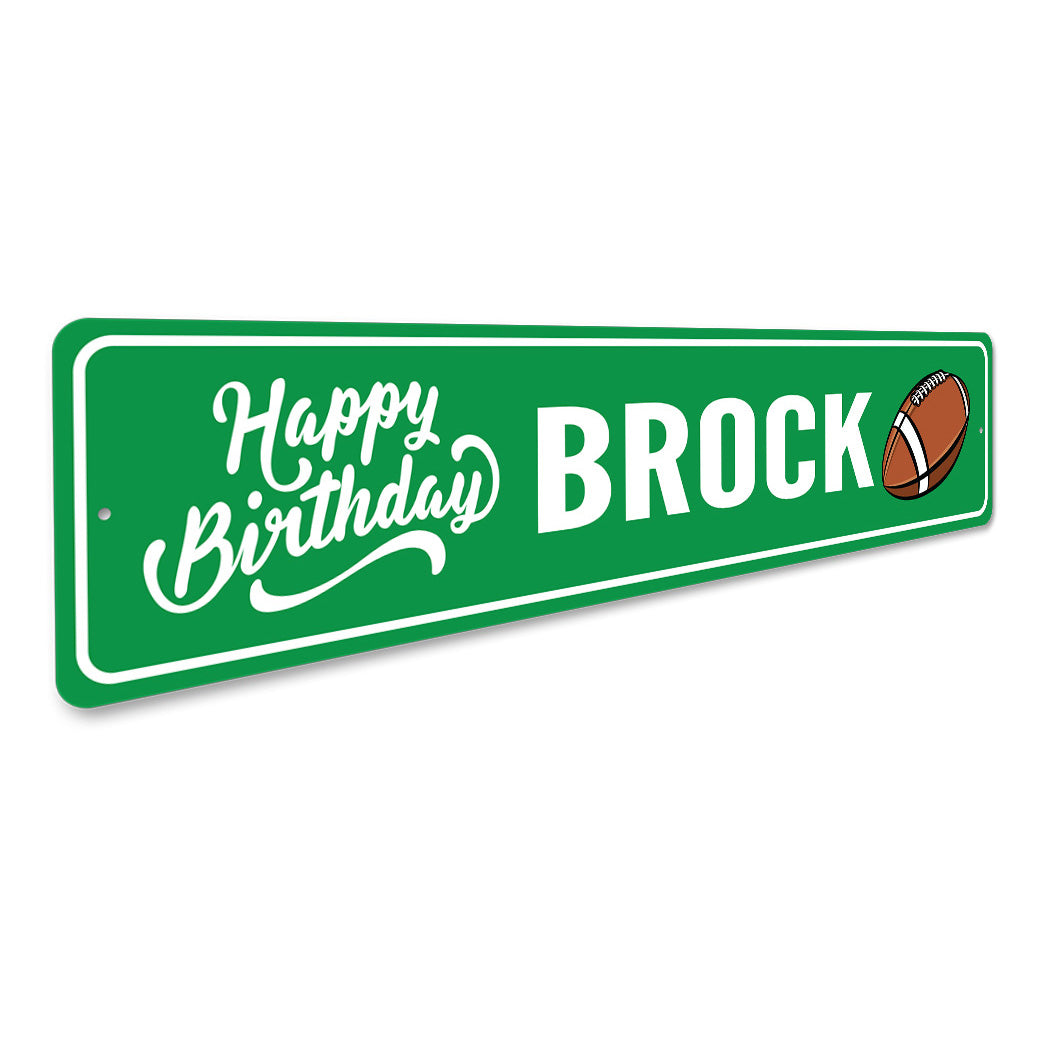Football Birthday Sign