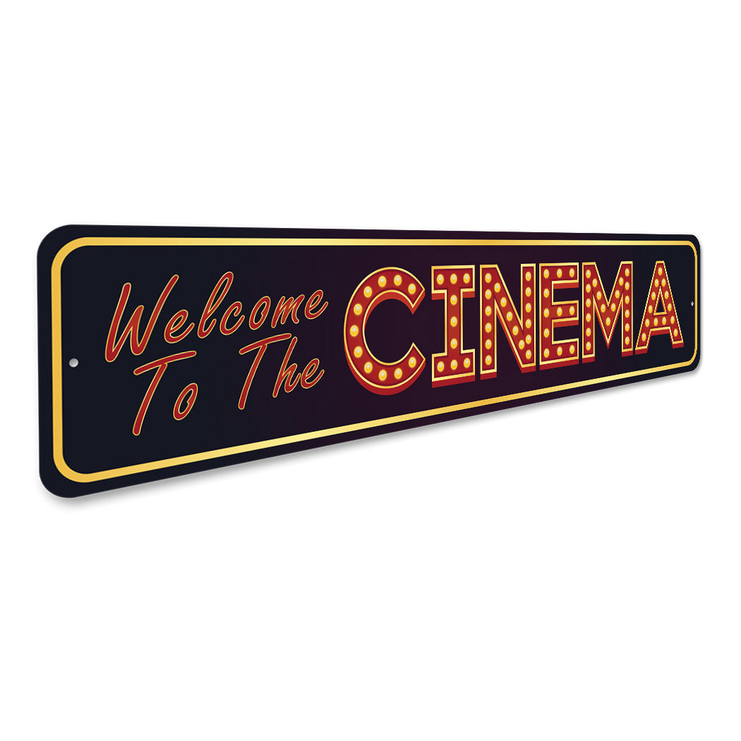 Welcome To The Cinema Sign