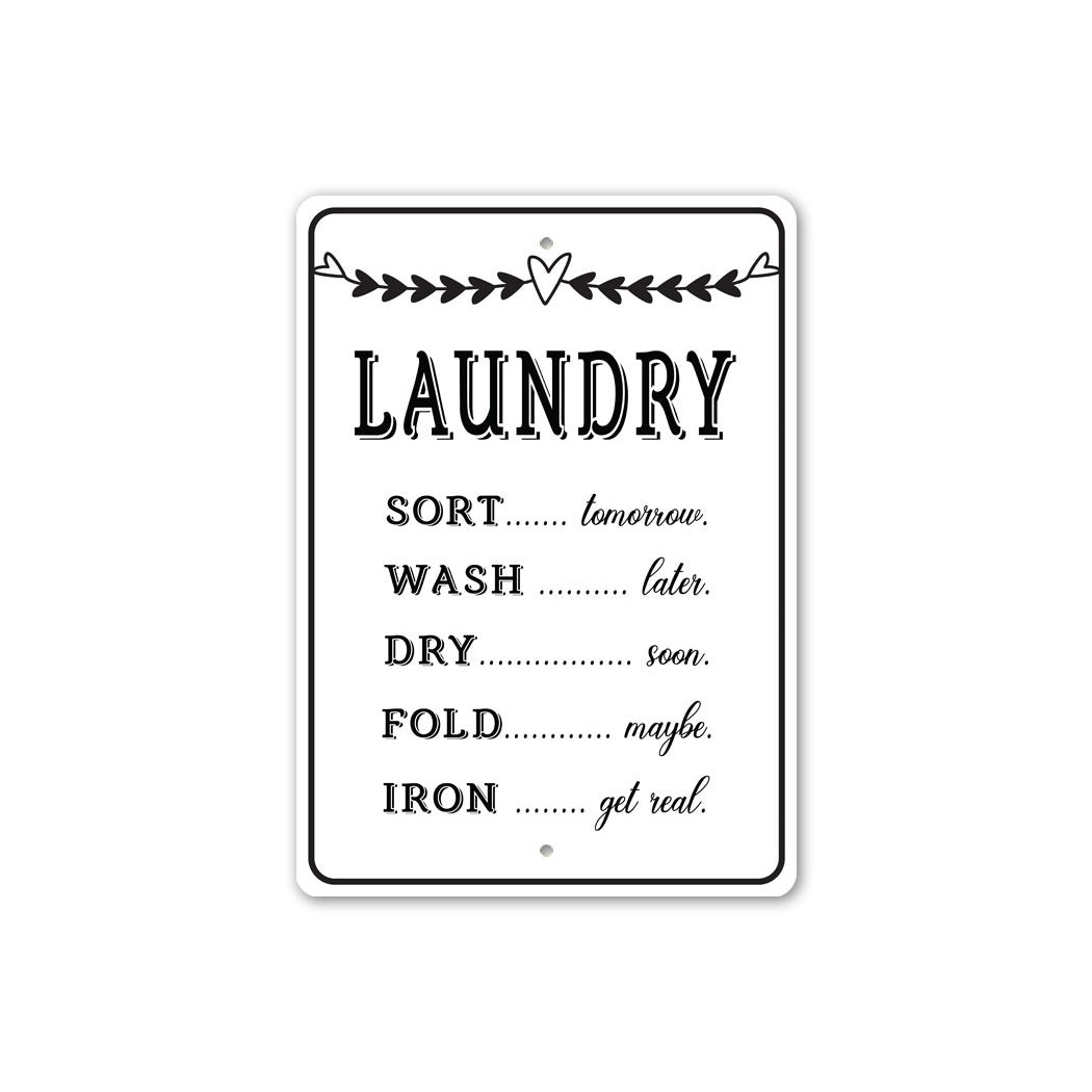 The Laundry List Sign
