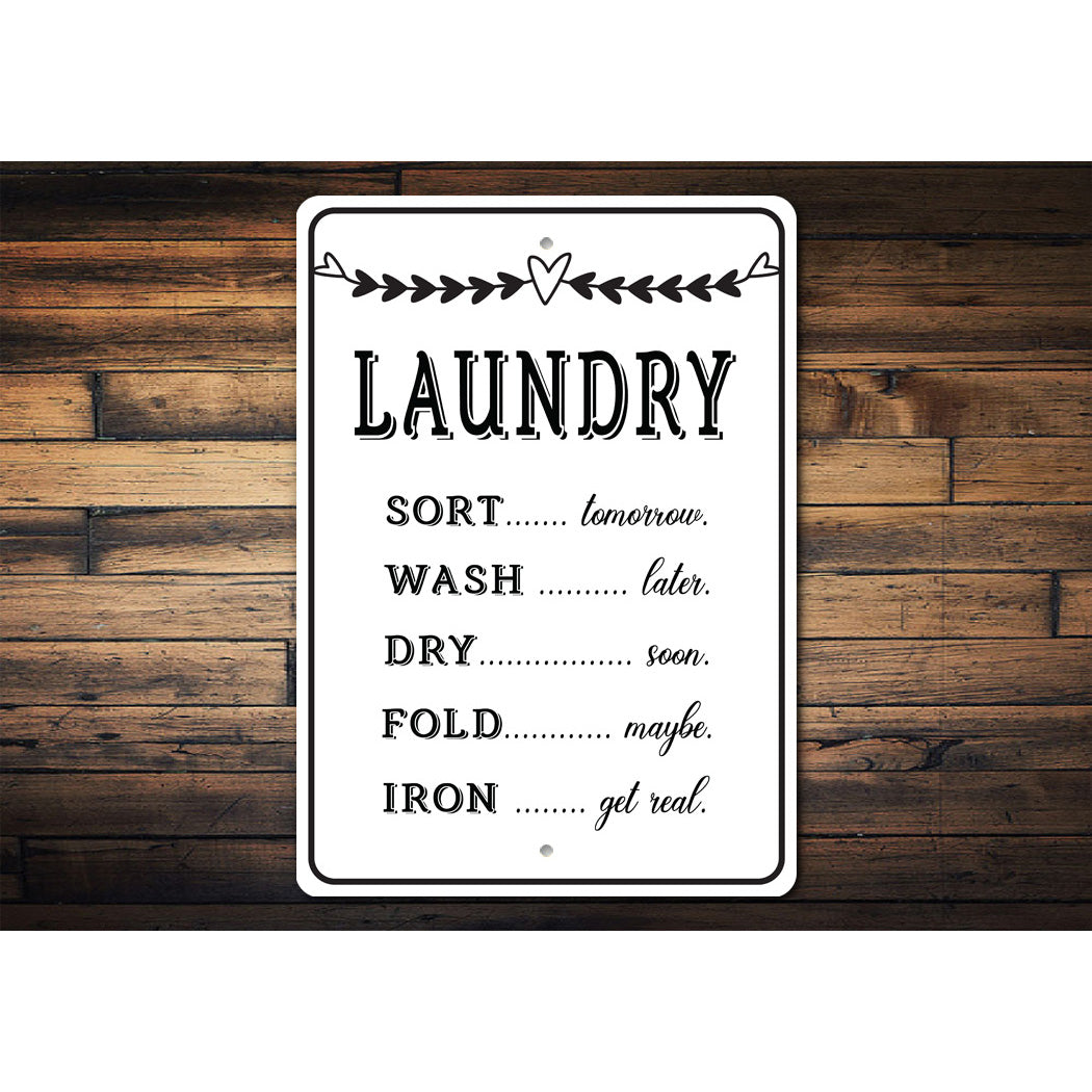 The Laundry List Sign