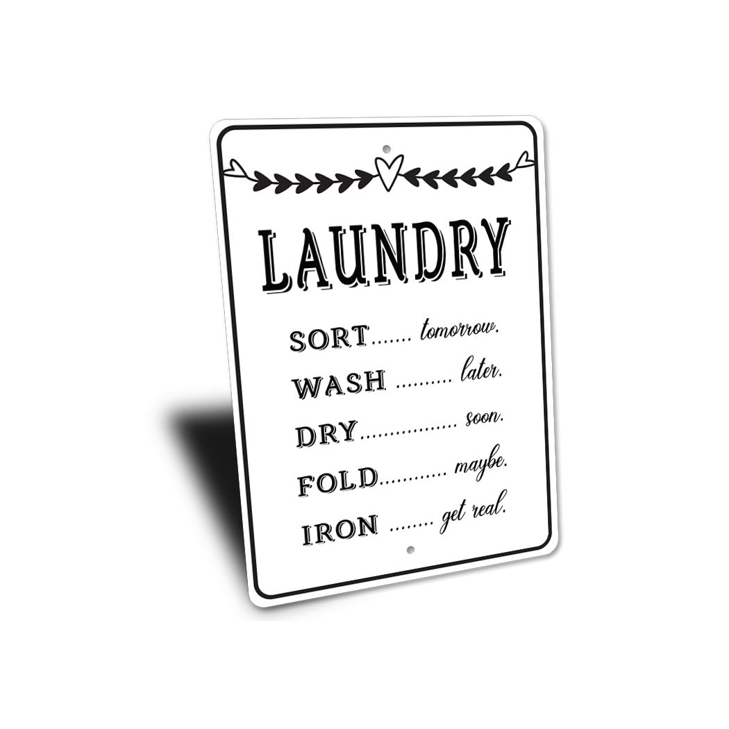 The Laundry List Sign