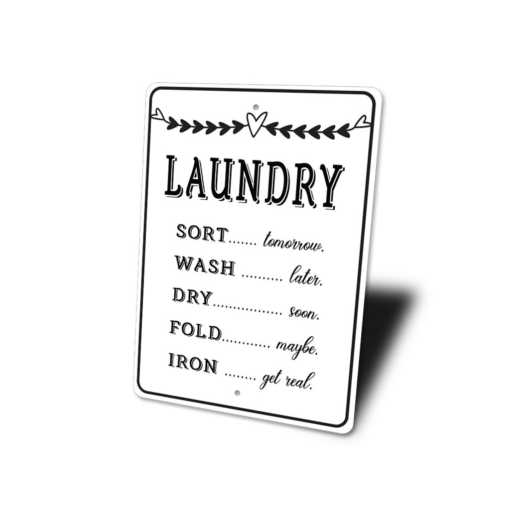 The Laundry List Sign