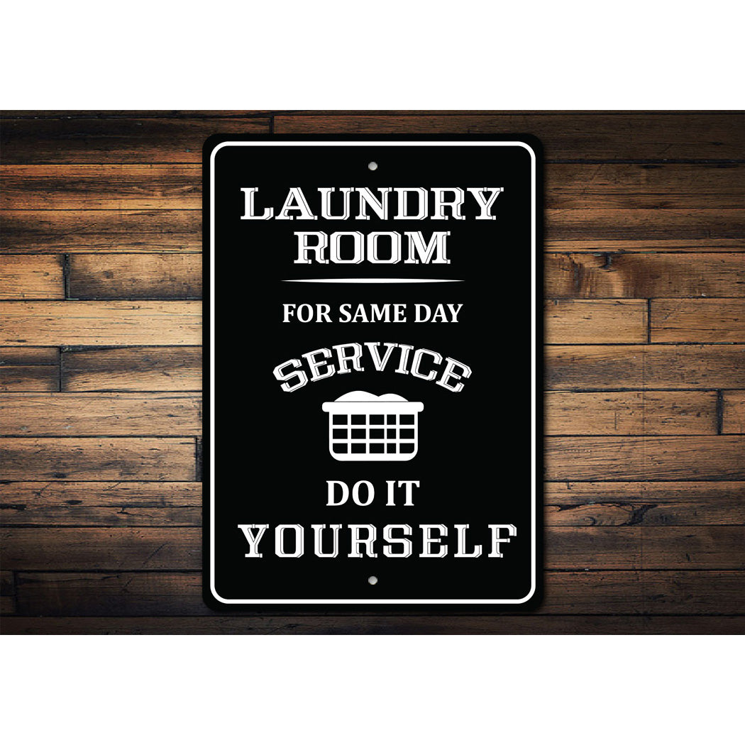 Laundry Room Service Sign