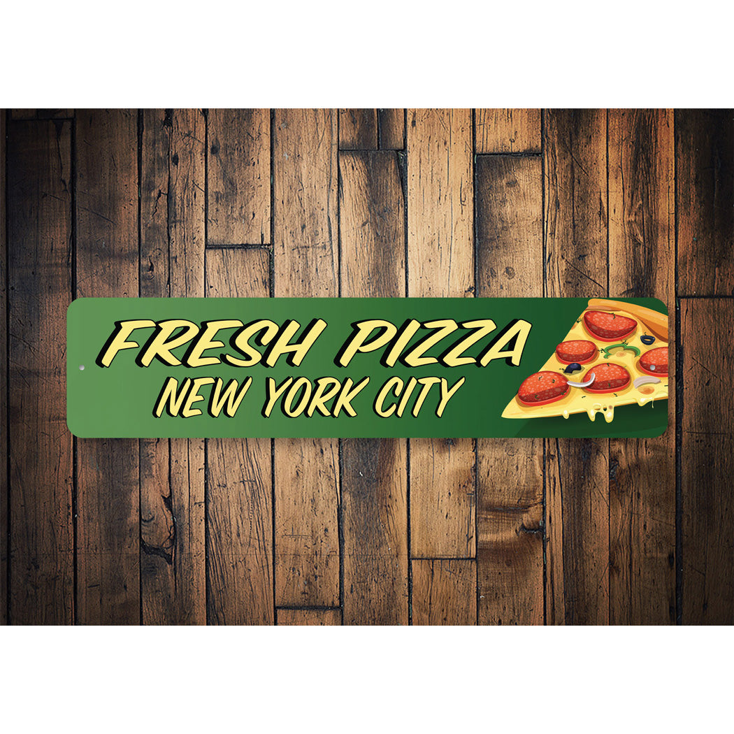 Fresh Pizza Location Sign