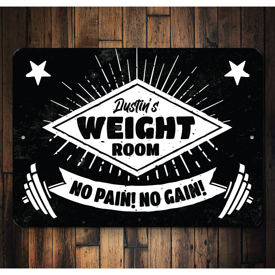 Custom Weight Room Sign