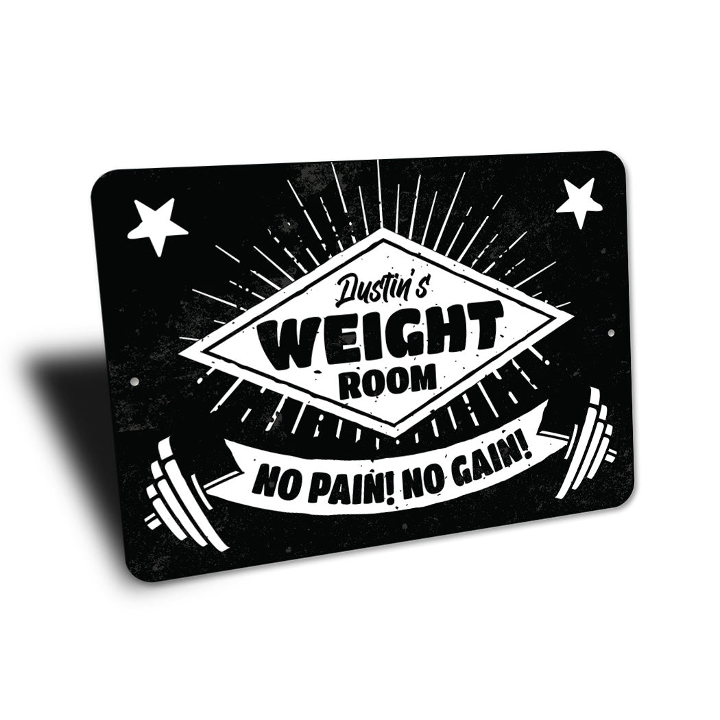 Custom Weight Room Sign