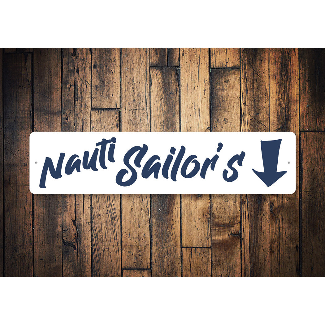 Nauti Sailors Arrow Sign