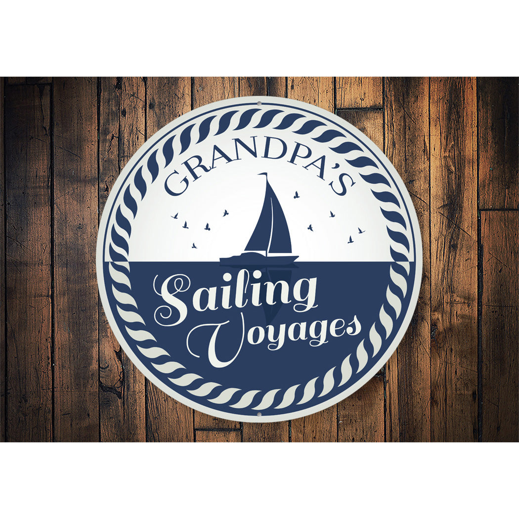 Grandpas Sailing Voyages Sign