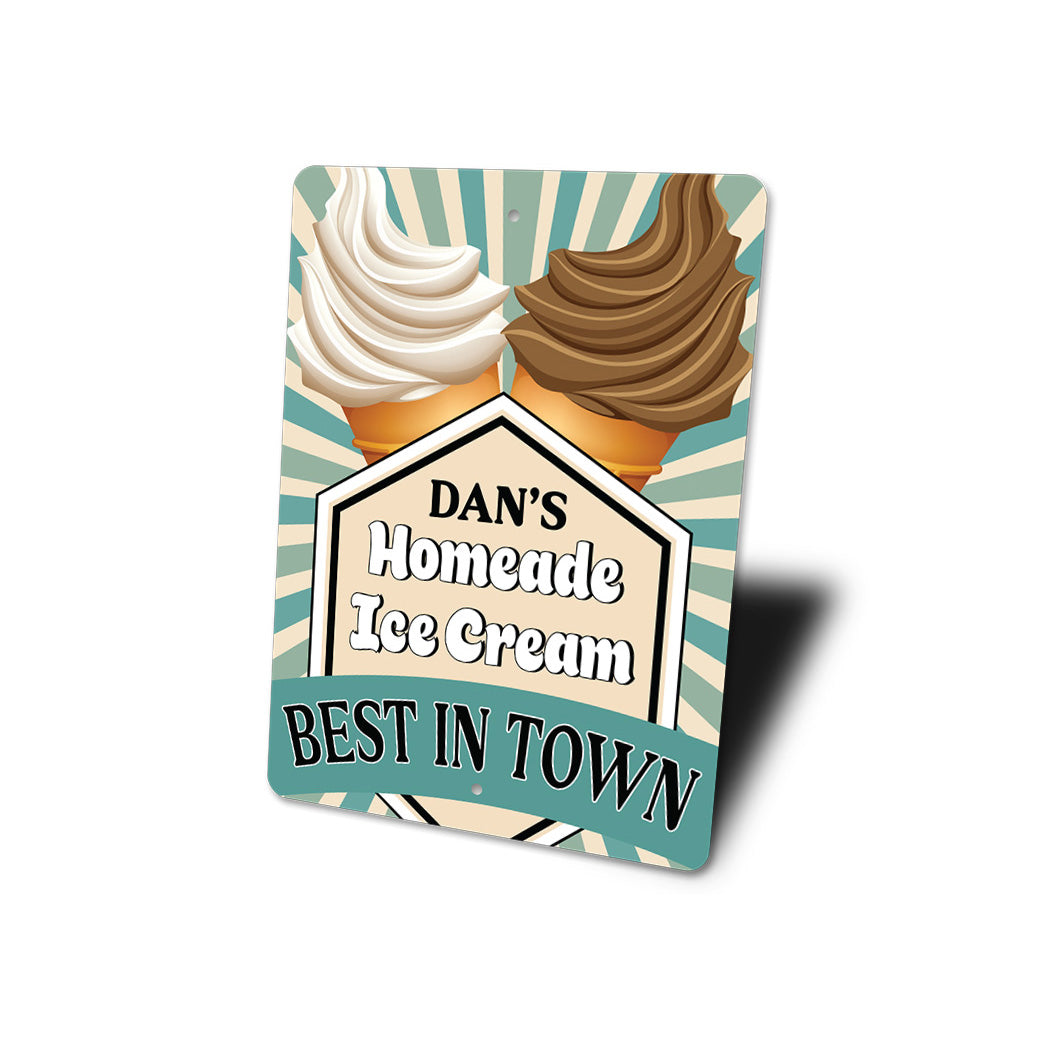 Custom Ice Cream Name Sign