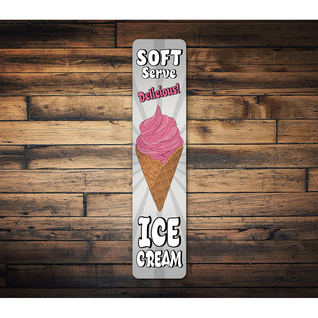 Retro Soft Serve Sign